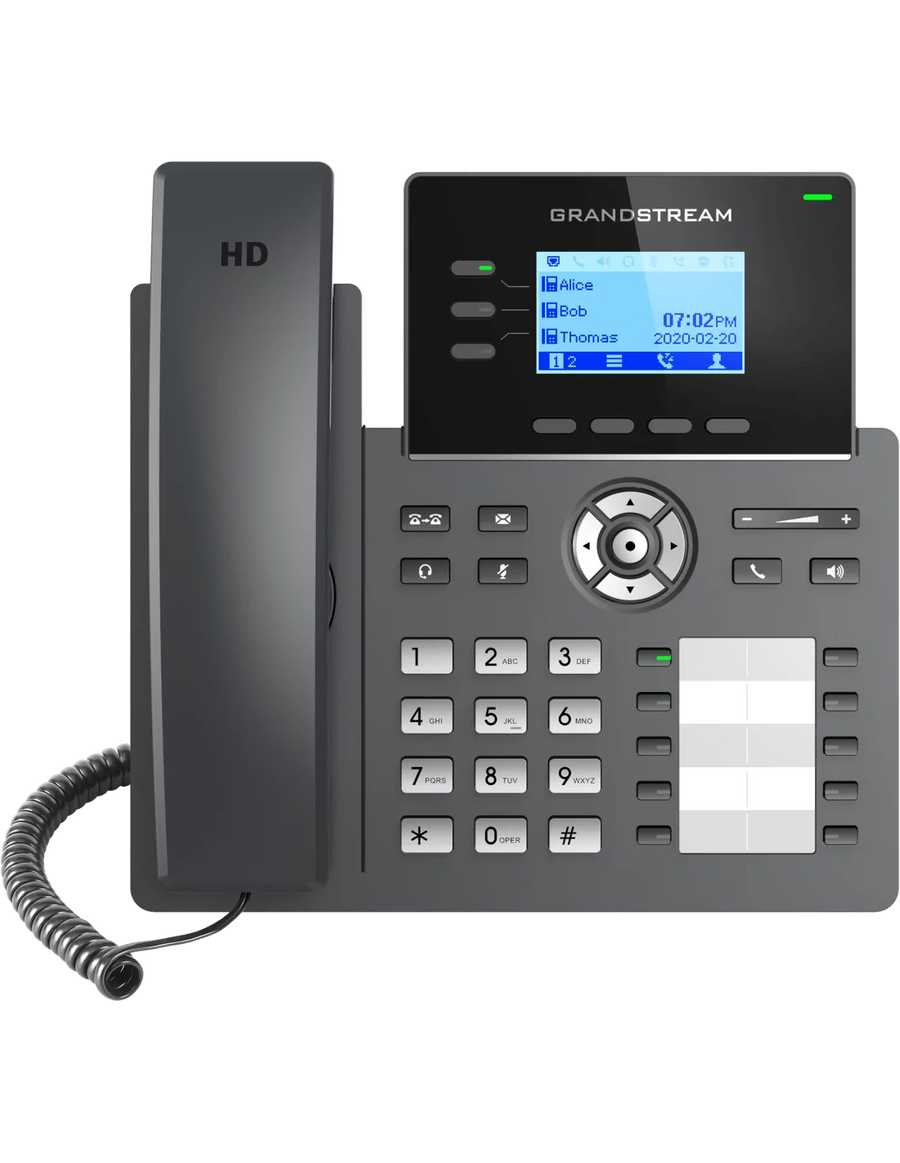 Grandstream 3-Line Gigabit Carrier Phone | GRP2604P