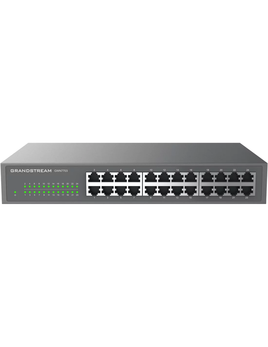 Grandstream Enterprise 24 port Unmanaged GbE Switch | GWN7703