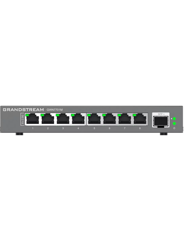 Grandstream Enterprise 8 port Unmanaged 2.5G Switch | GWN7701M
