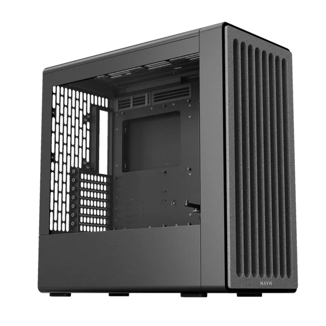 HAVN BF 360 Flow E-ATX Mid Tower Gaming PC Case Tempered Glass Black