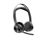 HP Accesories Poly Voyager Focus 2 Microsoft Teams Certified USB C C Headset +USB C/A Adapter +Charging Stand