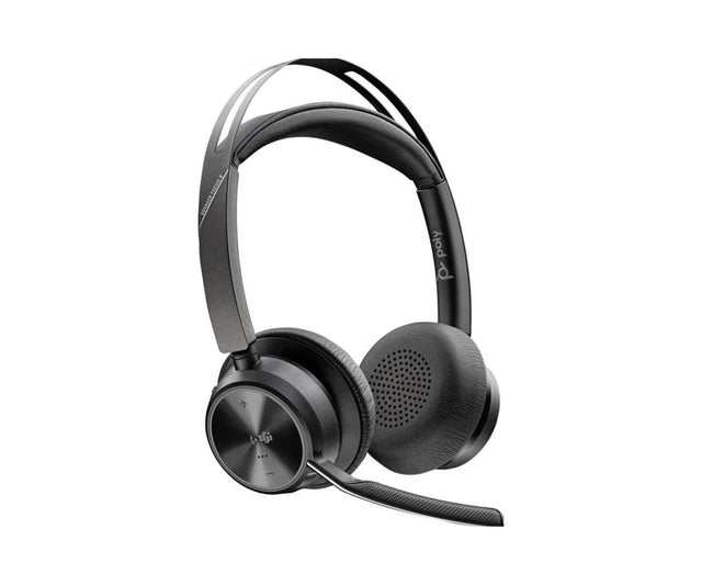 HP Accesories Poly Voyager Focus 2 Microsoft Teams Certified USB C C Headset +USB C/A Adapter +Charging Stand