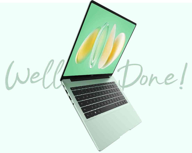 HUAWEI MateBook 14 (2024) OLED touchscreen laptop, open front view