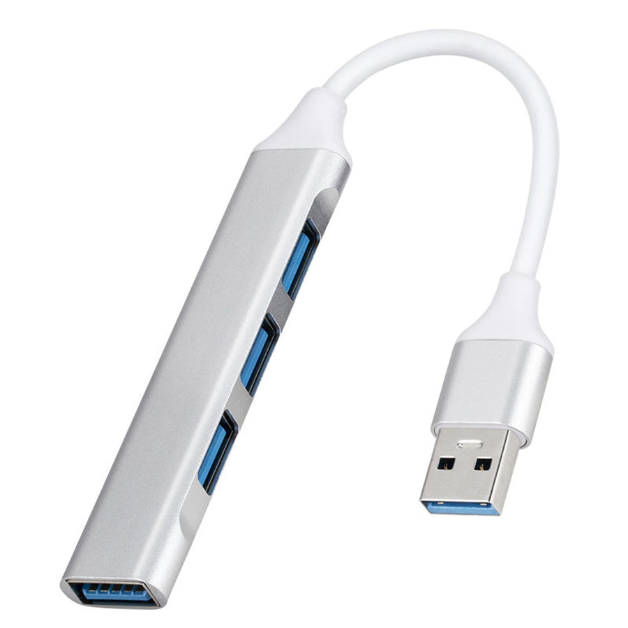 USB Slim 4 Port Hub Ver 3.0 Silver