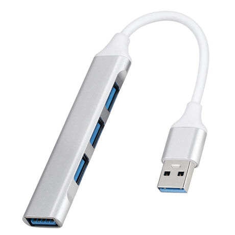 USB Slim 4 Port Hub Ver 3.0 Silver