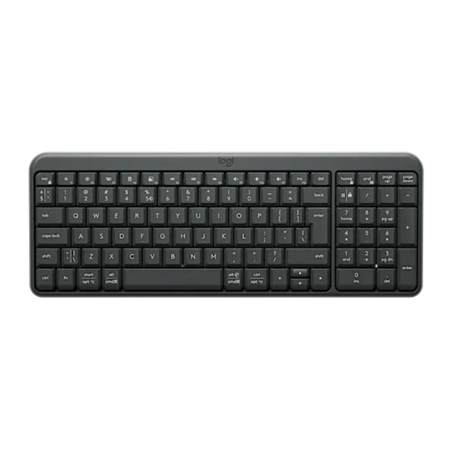 Logitech K250 Compact Bluetooth Wireless Keyboard with Numpad 12-Month Battery Life