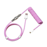 Cooler Master KB Coiled Cable; Double-Sleeved; Magenta; Type C
