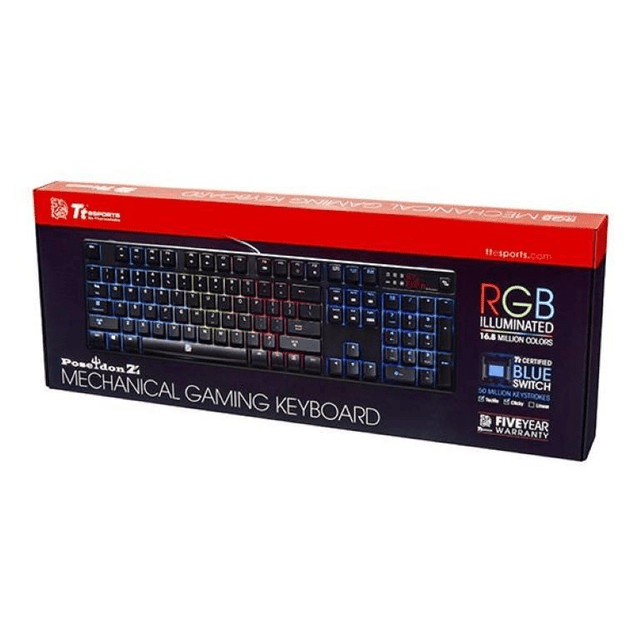 TT Keyboard, Poseidon Z RGB Blue/S