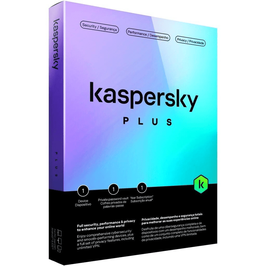 Kaspersky Plus security 1-year 1-Device License South African Edition