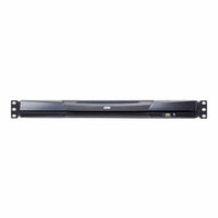 8-port 17'' Dual Rail LCD IP Cat5 KVM - D.Rail LCD KVM IP SW. W/(USKB/SPKB)/W/(US/EU) CORD