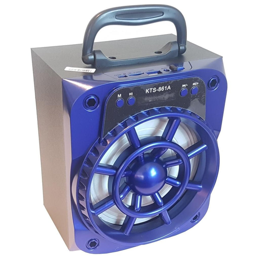 Micropoint Portable Speaker + Radio Blue