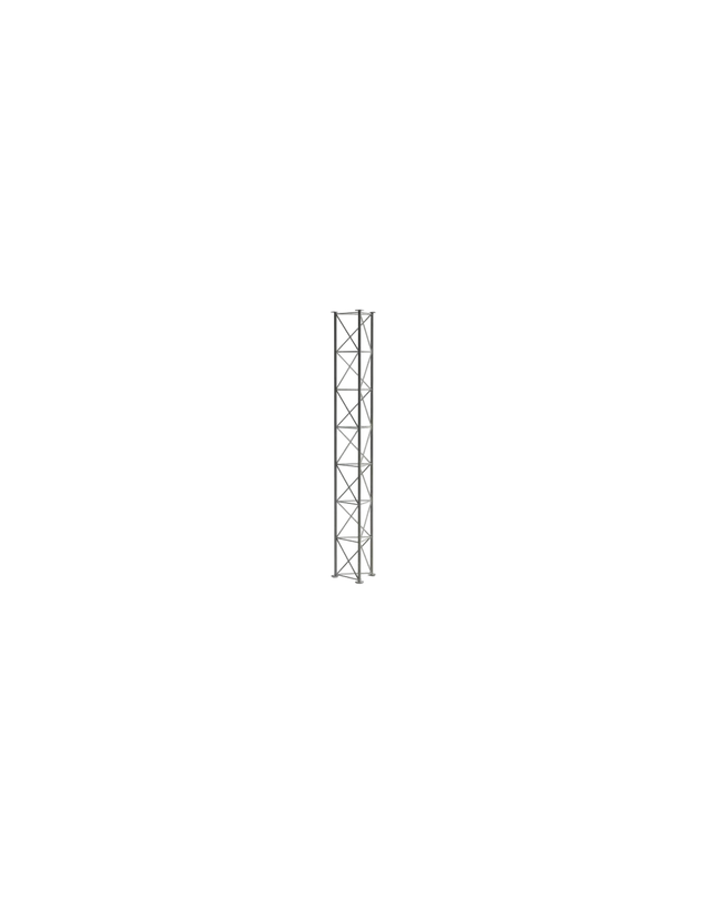 Lattice Mast 3m Section (Revised). ZigZag bracing and flange joint.