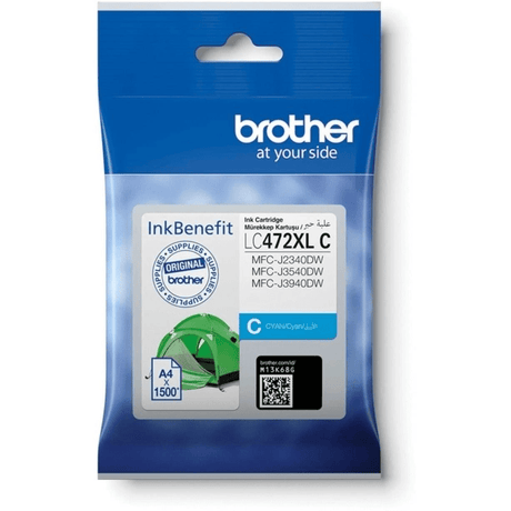 Brother Cyan Ink Cartridge for MFC-J3540DW; MFC-J3940DW; MFC-J2340DW