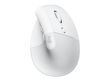 Logitech Lift Vertical White Mouse