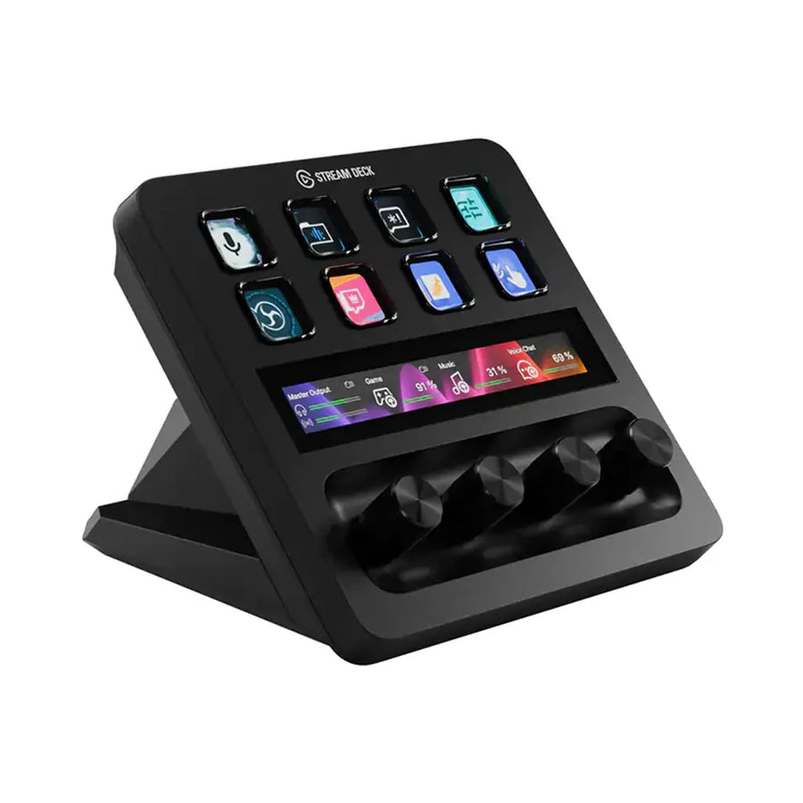Elgato Stream Deck Plus XLR Dock 8 LCD Keys Studio Grade Preamp XLR Microphone Input
