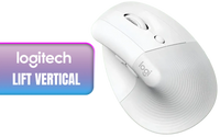 Logitech Lift Vertical White Mouse