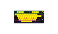 LORGAR KBP7075W, Wireless 75% Mechanical Gaming Keyboard Pro, Black/yellow, EN layout