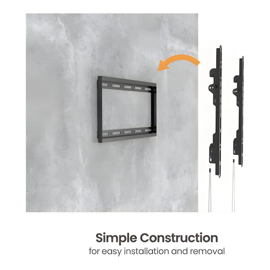 RCT Slim Tilt TV Wall Mount 32 to 75-inch 75kg Capacity 8 Degree Tilt VESA Compatible Black