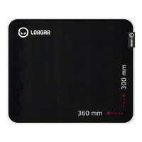 Lorgar Legacer 753, Gaming mouse pad, Ultra-gliding surface, Purple anti-slip rubber base, size: 360mm x - Image 3