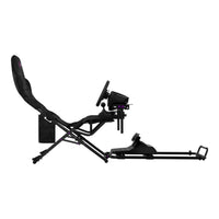 LORGAR FLEX RAF1, Sim Racing Cockpit Advanced, Foldable, 150x72x113 cm-playing, 38x72x126cm-folded, Black - Image 5
