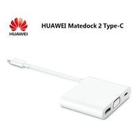 Huawei Set multiple outputs with one device. This docking station supports HDMI, VGA, USB-A