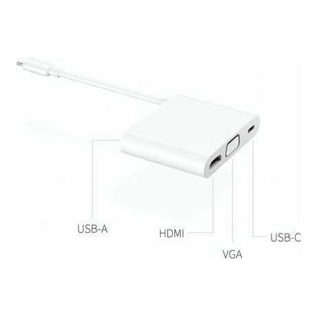 Huawei Set multiple outputs with one device. This docking station supports HDMI, VGA, USB-A