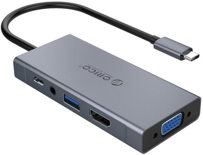 Orico 5 in 1 HDMI USB3.0VGA TYPE-C Dock