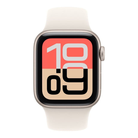 Apple Watch SE 3 GPS 44mm Starlight Aluminium Case with Starlight Sport Band - S/M