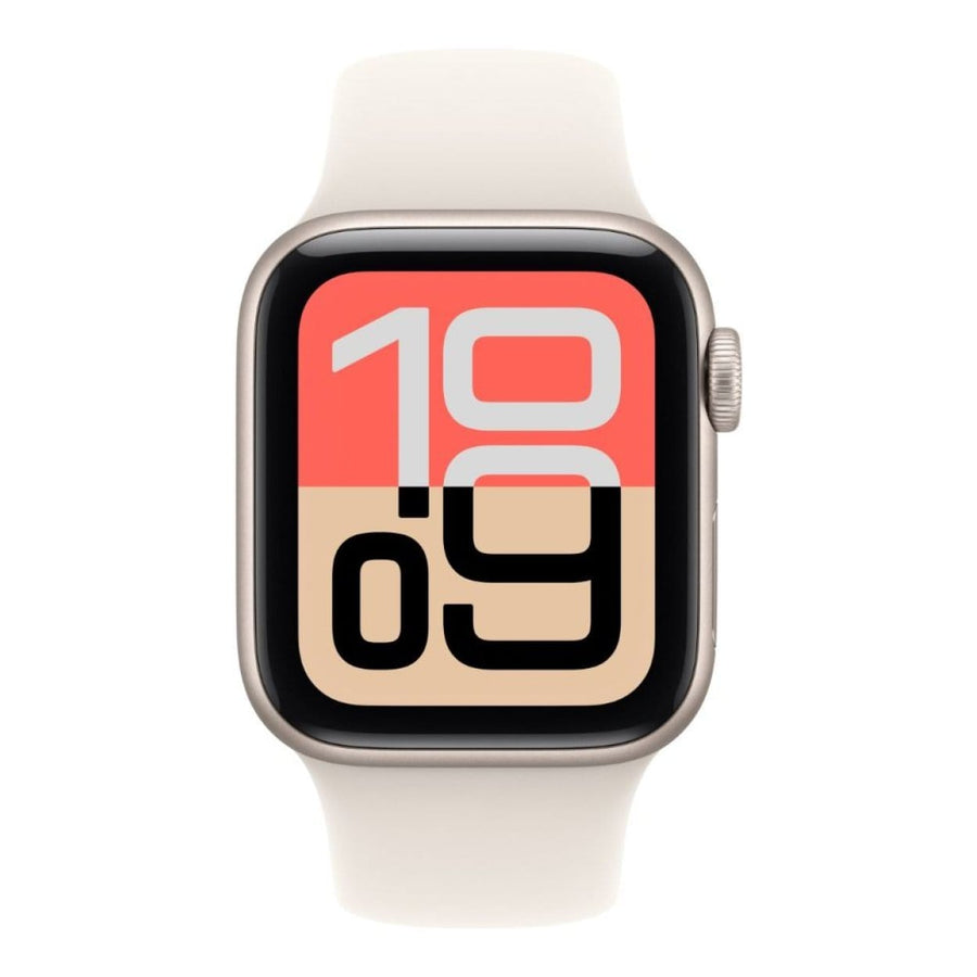 Apple Watch SE 3 GPS 44mm Starlight Aluminium Case with Starlight Sport Band - S/M,Model A3325