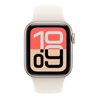 Apple Watch SE 3 GPS + Cellular 44mm Starlight Aluminium Case with Starlight Sport Band - S/M,Model A3328 - Image 3