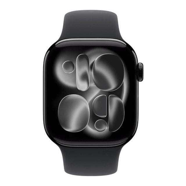 Apple Watch Series 11 GPS 46mm Jet Black Aluminium Case with Black Sport Band - M/L,Model A3333