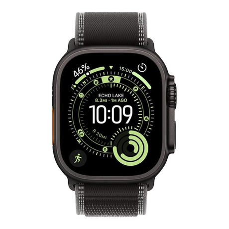 Apple Watch Ultra 3 GPS + Cellular 49mm Black Titanium Case with Black/Charcoal Trail Loop