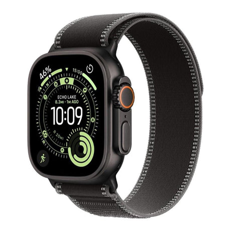 Apple Watch Ultra 3 GPS + Cellular 49mm Black Titanium Case with Black/Charcoal Trail Loop - M/L