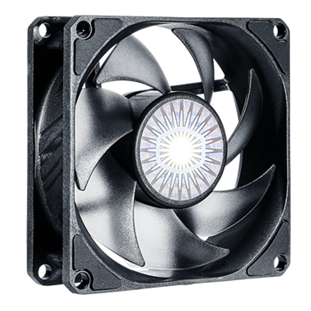 Cooler Master SickleFlow 80mm PWM Case Fan with Rifle Bearing (Black)