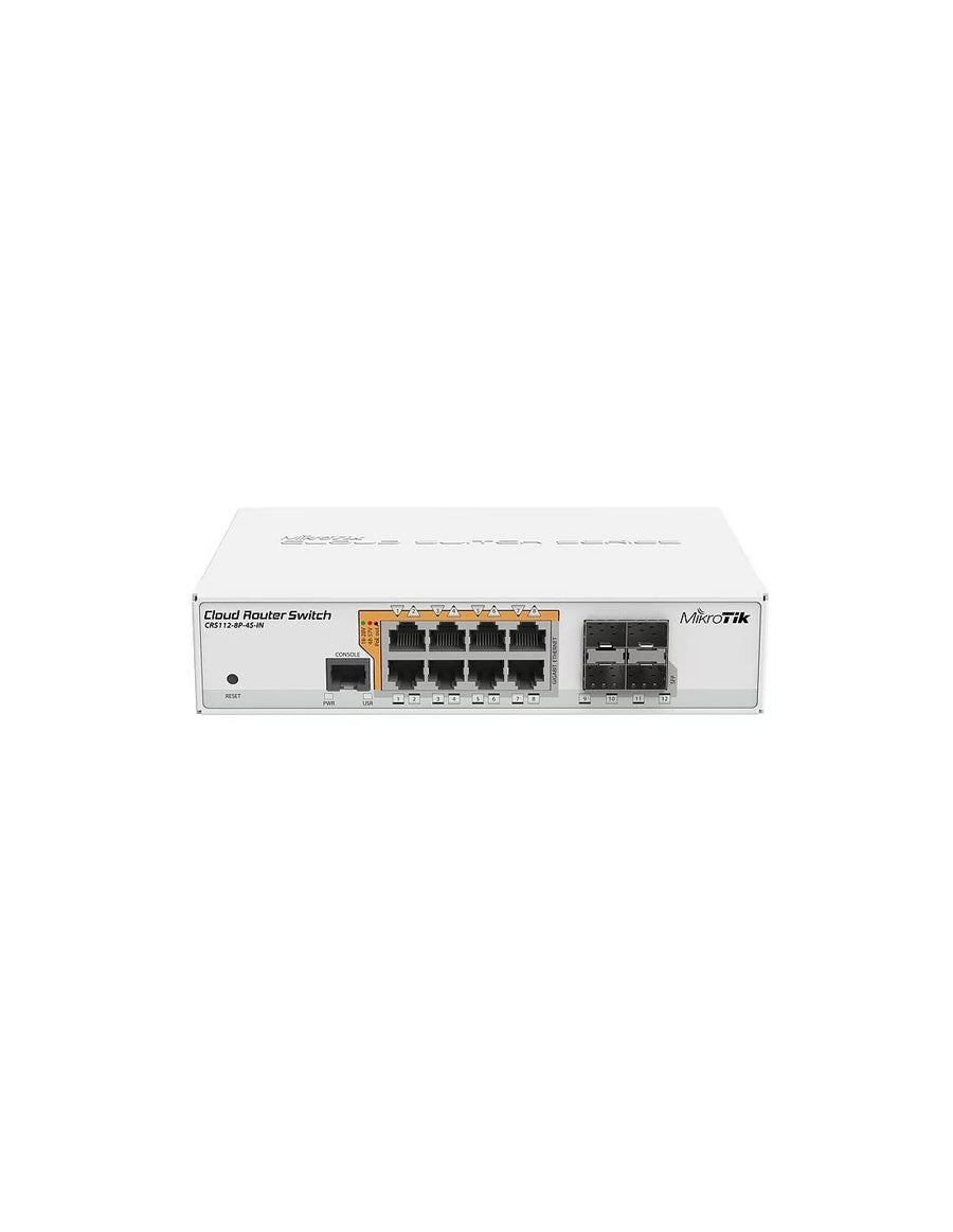 MikroTik Cloud Router Switch 8 Port PoE 4SFP | CRS112-8P-4S-IN