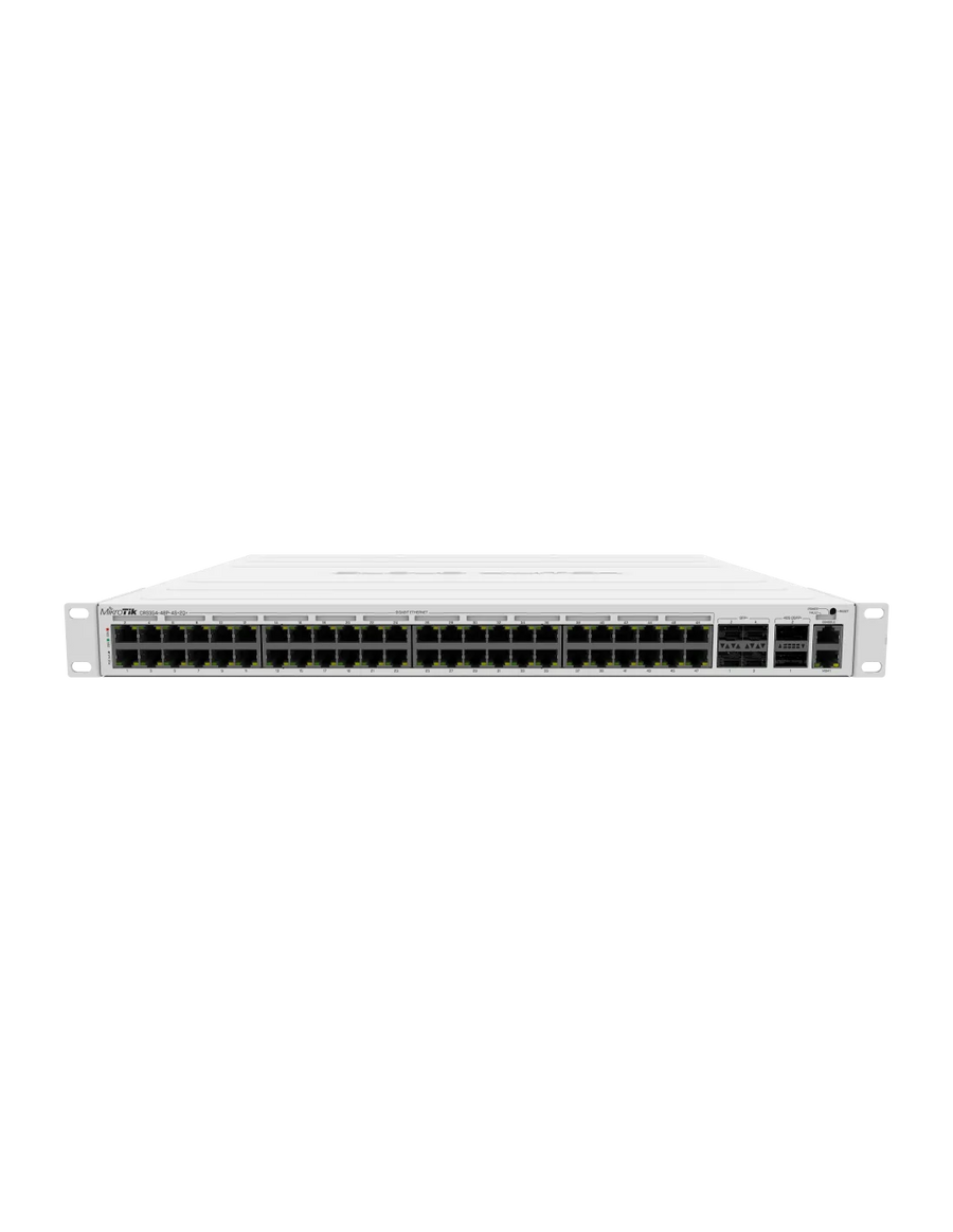 MikroTik CRS354-48P-4S+2Q+RM - 750W, 48 POE 1Gb, 4X SFP+, 2X QSFP+