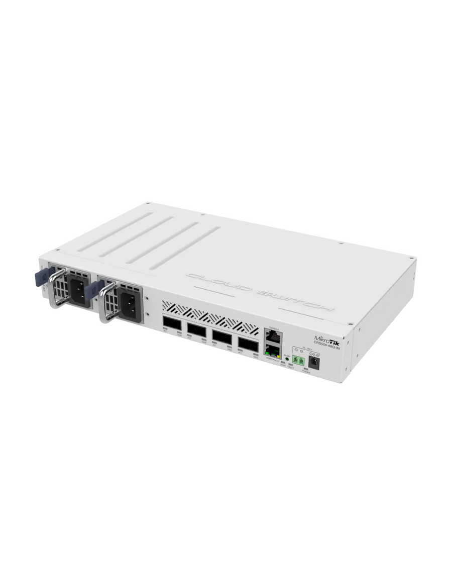 MikroTik CRS504-4XQ-IN, 4 x 100G QSFP28, 1 x RJ45 Serial console port