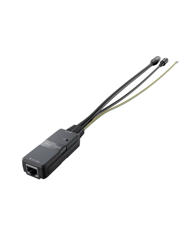 MikroTik Gigabit PoE injector with surge protection, indoor enclosure