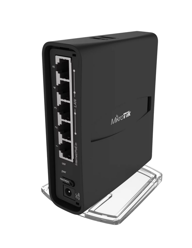 MikroTik hAP ac2 WiFi 5 Gigabit Router with 5 GbE ports | RBD52G-5HacD2HnD-TC
