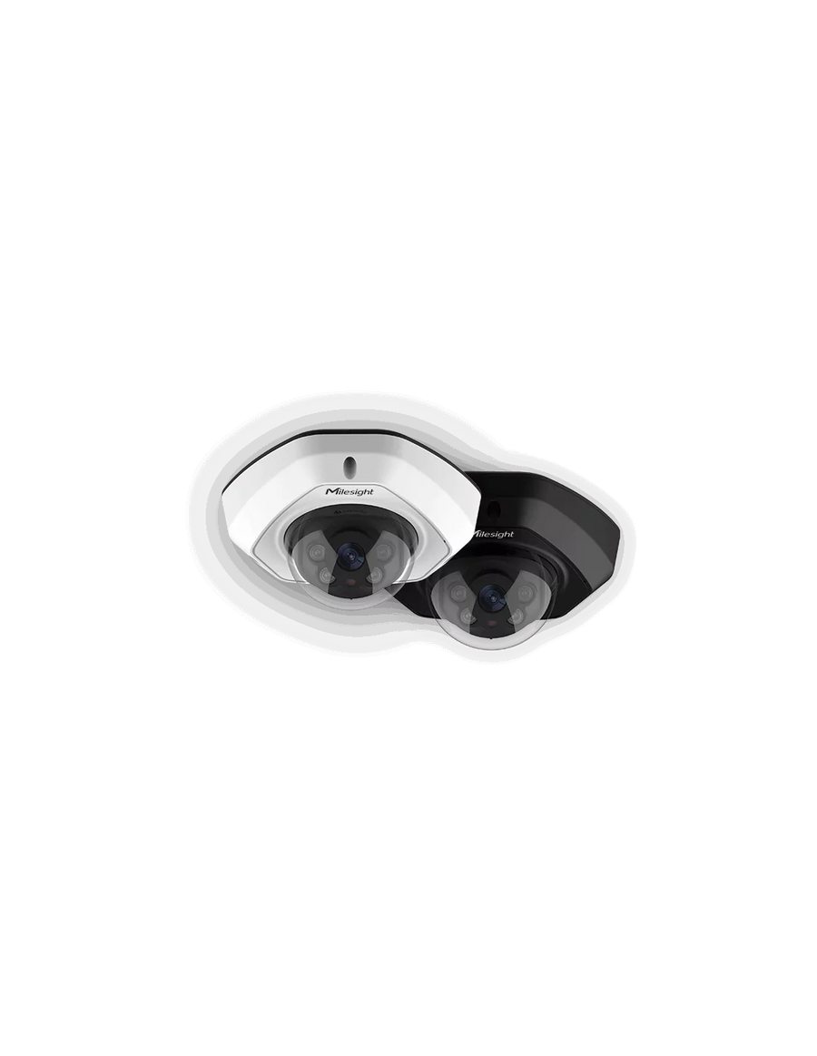 Milesight 5MP, AI Vandal-proof Mini Dome Network Camera - IK10-rated, Intelligent Analytics