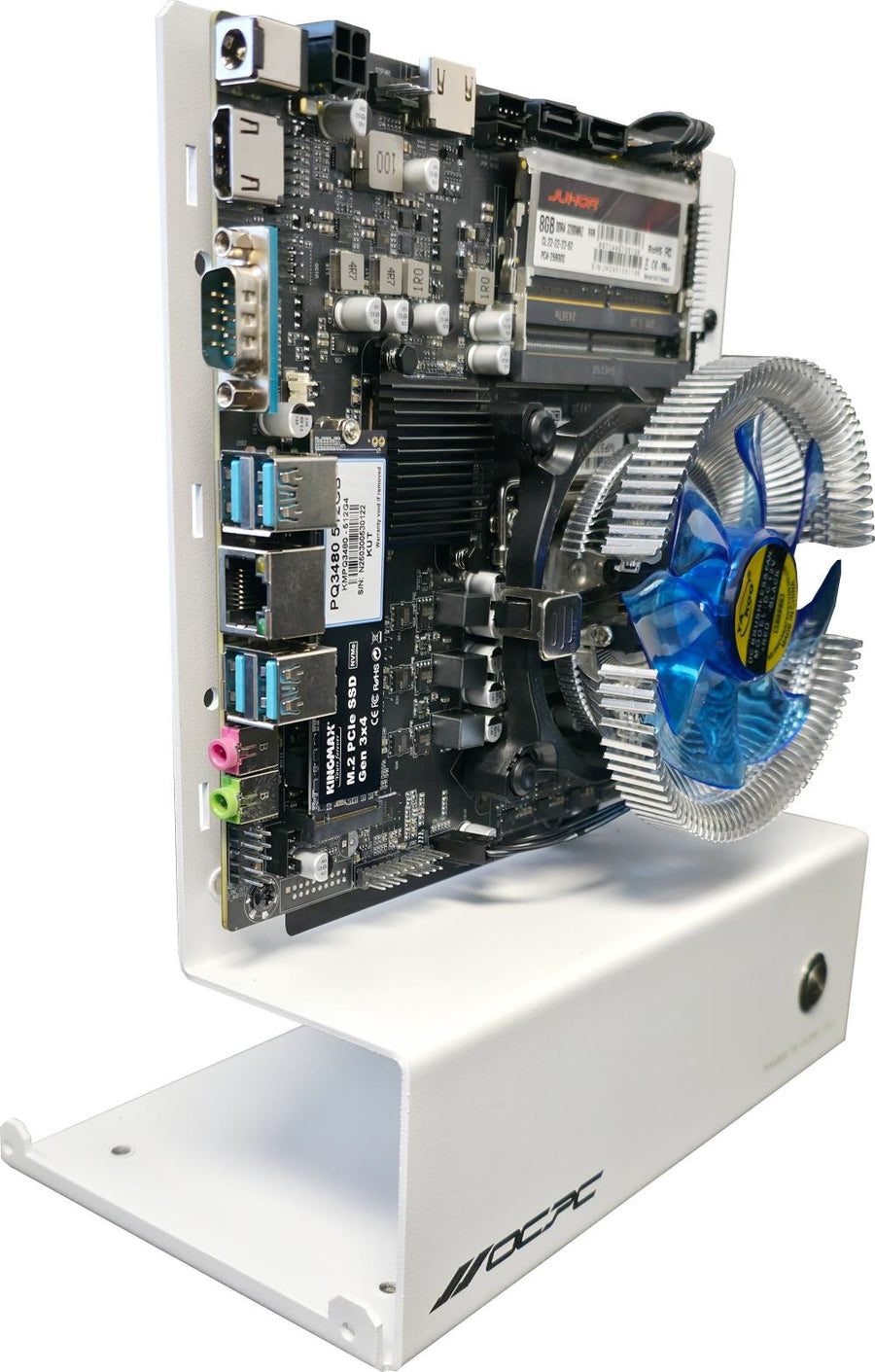 OCPC Mini ITX PC,PENTIUM,8GB,256GB Ssd,no OS