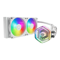 Cooler Master MasterLiquid 240 ATMOS 240mm AIO Liquid CPU Cooler RGB (White) - Image 4