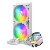 Cooler Master MasterLiquid 240 ATMOS 240mm AIO Liquid CPU Cooler RGB (White) - Image 3
