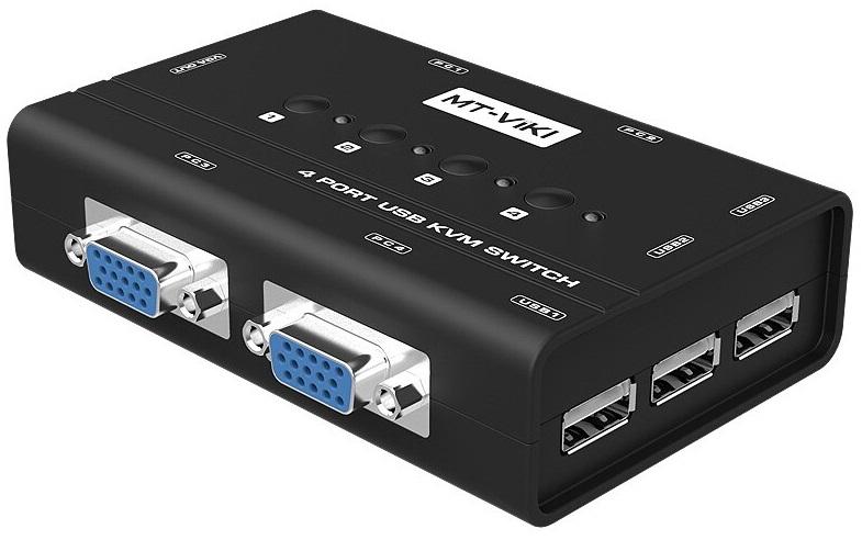 Mt-viki 4 Port Manual VGA USB KVM Switch