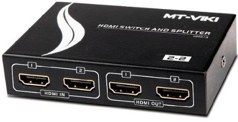 Mt-viki 2 in 2 Out HDMI Switch and Splitter