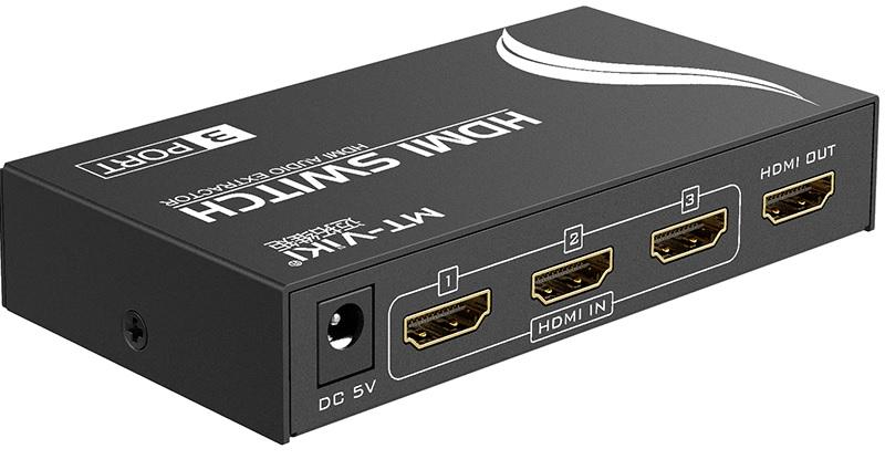 Mt-viki 3 Port HDMI Switch with Audio