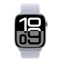 Apple Watch Series 10 | GPS + Cellular  46mm | Silver Aluminium Case With Blue Cloud Sport Loop