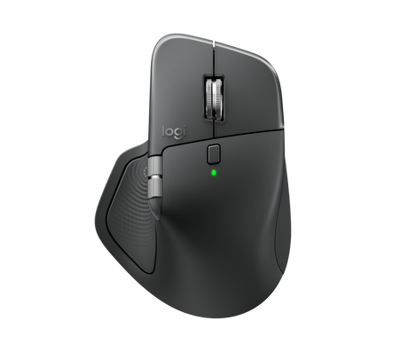 Logitech MX Master 4 - Wireless Mouse, Bluetooth - Silent - Graphite - Horizontal scroll wheel