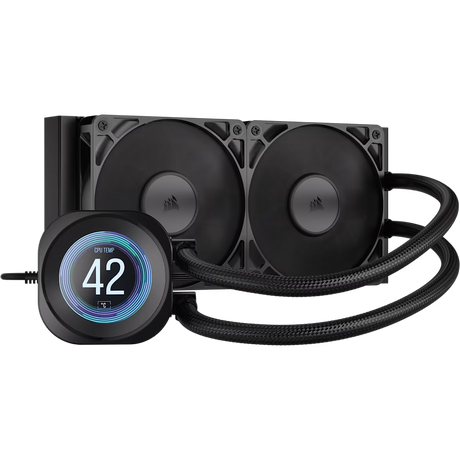 NAUTILUS 240 RS LCD Liquid CPU Cooler - 2.1'''' IPS LCD Screen - RS120 Fans - 240 mm Radiator