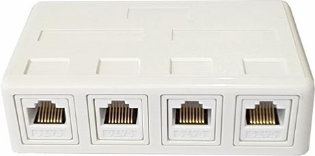 4 WAY RJ45 Wall Box